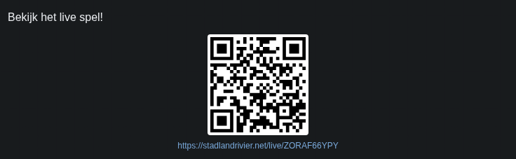 QR-code voor het publiek